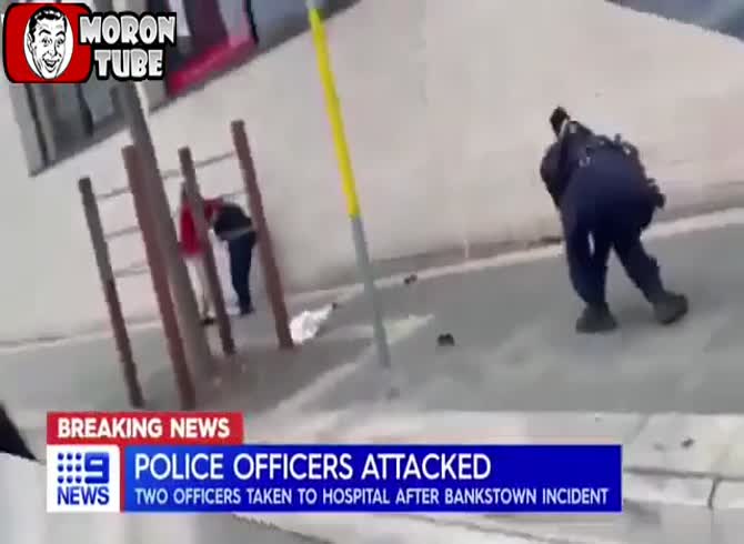 Video :He brutally assaults a police officer and has no regard for imprisonment